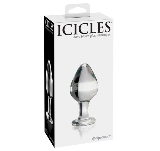 Icicles - Ekskluzywny Szklany Korek Idealny Do Masażu